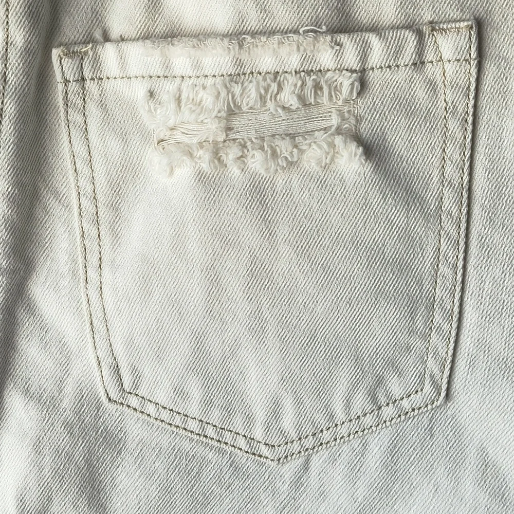 NWT We the Free by Free People Bailey Denim Skirt Size 29 Deco White